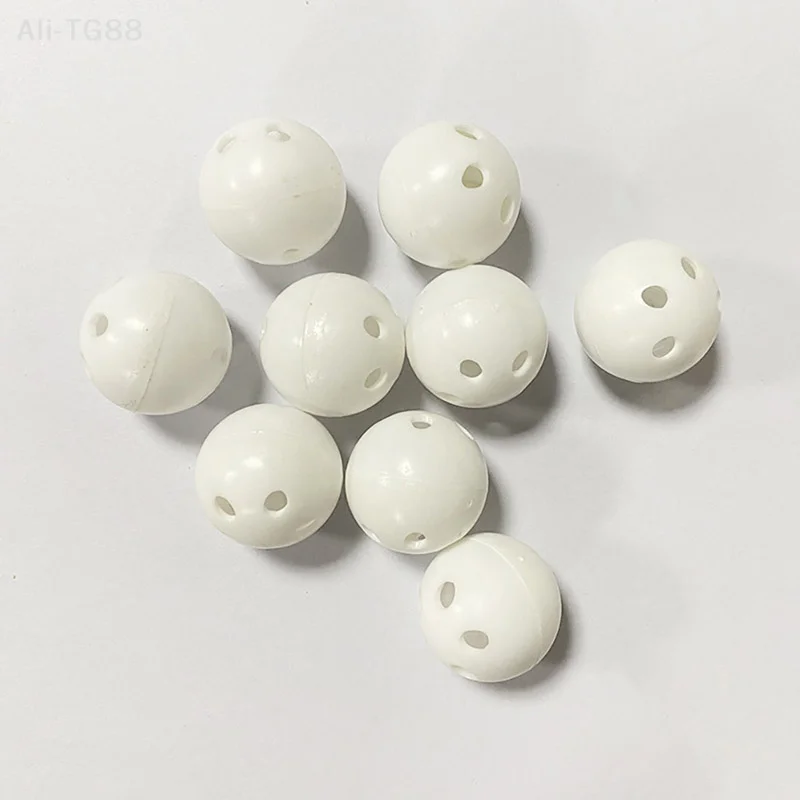 10개 24mm 플라스틱 딸랑이 벨 볼 스퀴커 아기 장난감 DIY 소음 발생기 비즈 썸네일 5