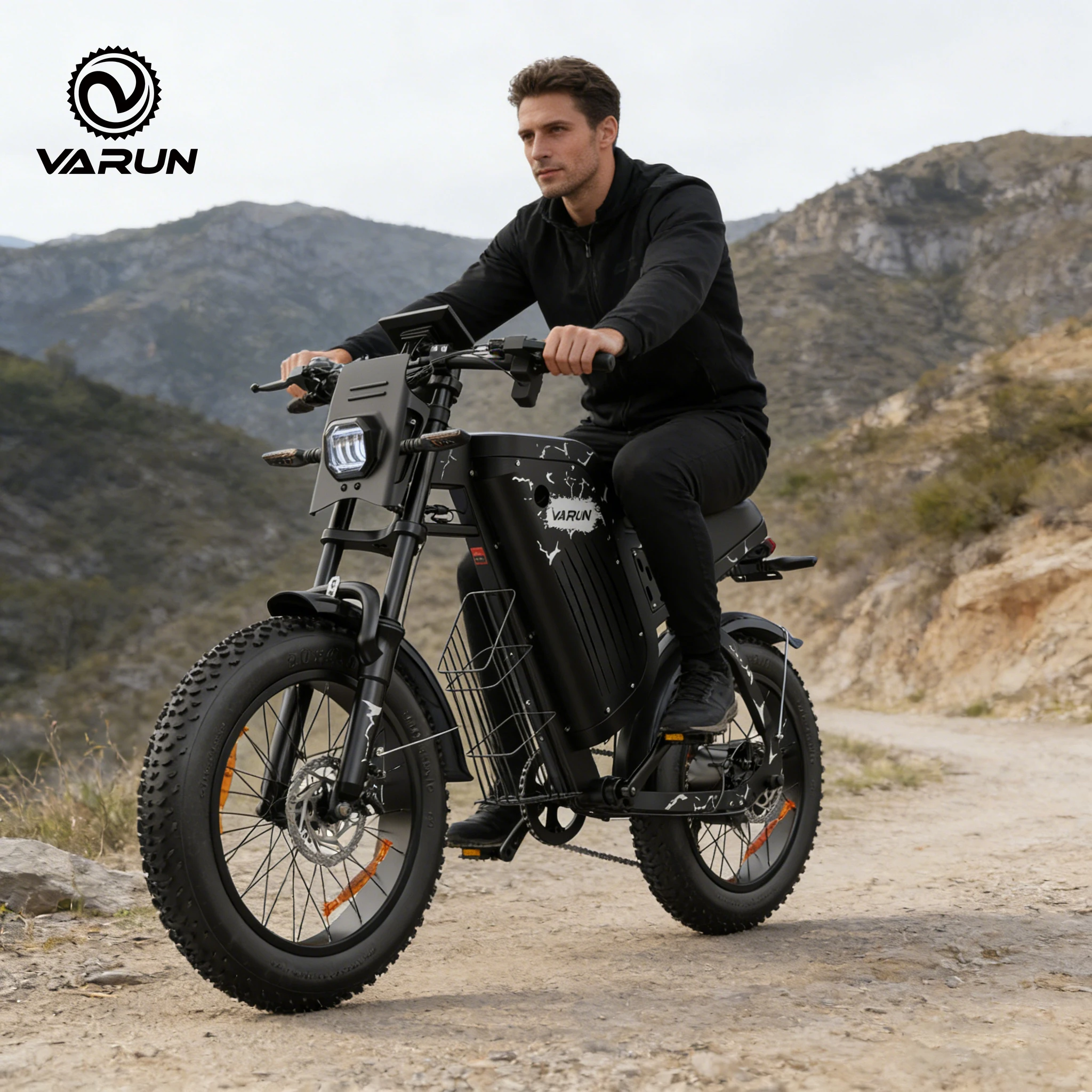

Varun X-Plorer Rapto Adult Dirt Electric Bike, 1000W Peak Power, 48V 20.8Ah, 20" Fat Tire, 28MPH, Ebike UL 2849, 1 Year Warranty
