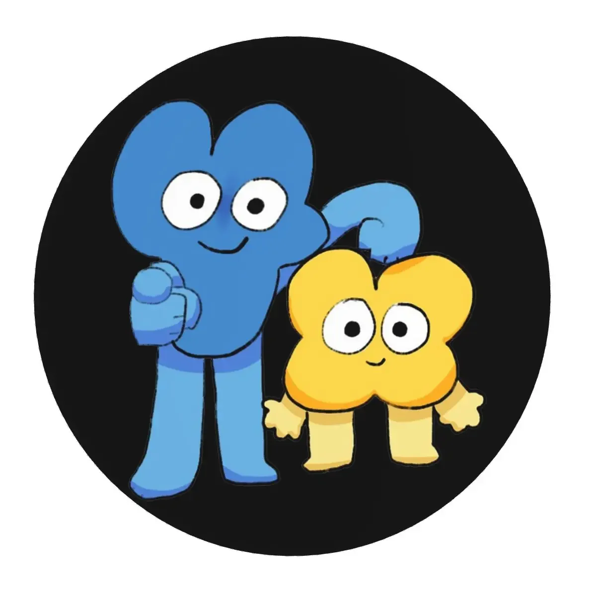 Four And X Bfdi Round Mouse Pad Computer Keyboard Mouse Mat Gamer PC Desk Mat Office Accessories Table Mats