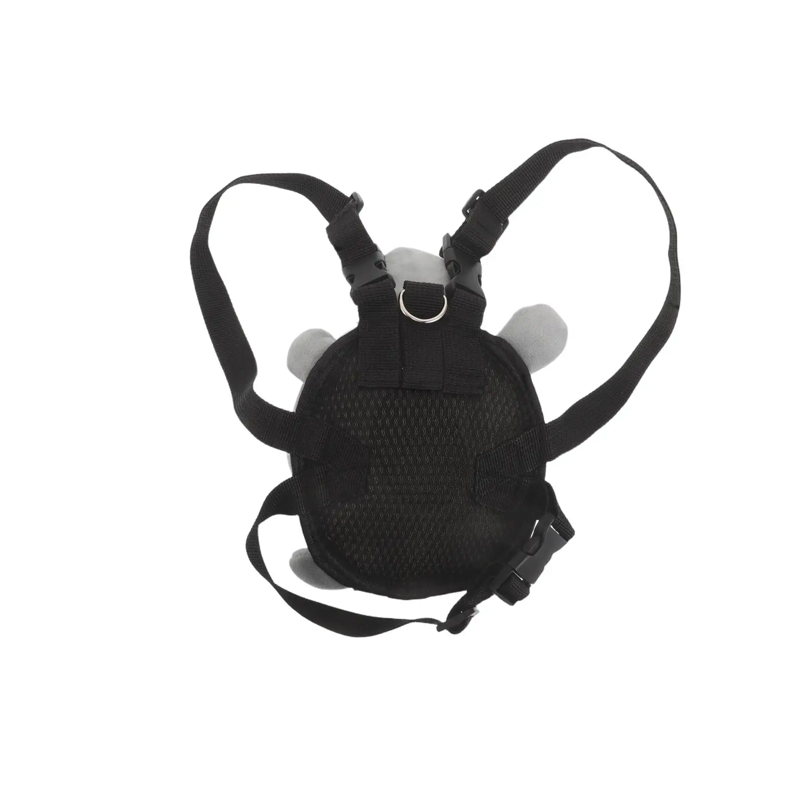 

Cute Puppy Adventure Bag Waterproof Dog Travel Backpack with Zipper for Food Treats Portable Pet Walking Accessories Grey