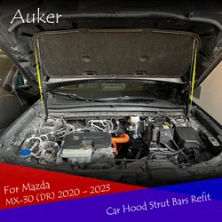 Car Bonnet Hood Lift Hydraulic Rod Strut Spring Shock Bars Bracket Car-styling For Mazda MX-30 (DR) 2020 2021 2022 2023