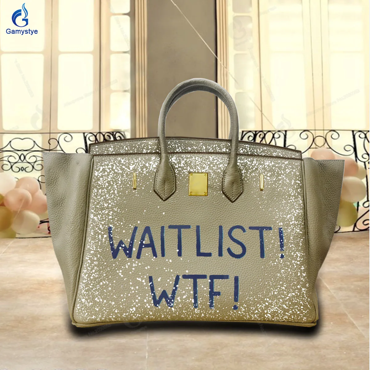 Printed Customize Art English WTF Bags Women Bag Designer Crossbody Handbag Female Messenger Totes Really Leather Cowhide Travel