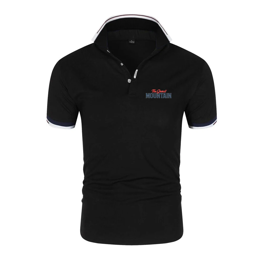 2026 Hiking Outdoor Print Men's New Trees Six-color Polo Shirts Summer Fashion Breathable Sport Short Sleeve Tops