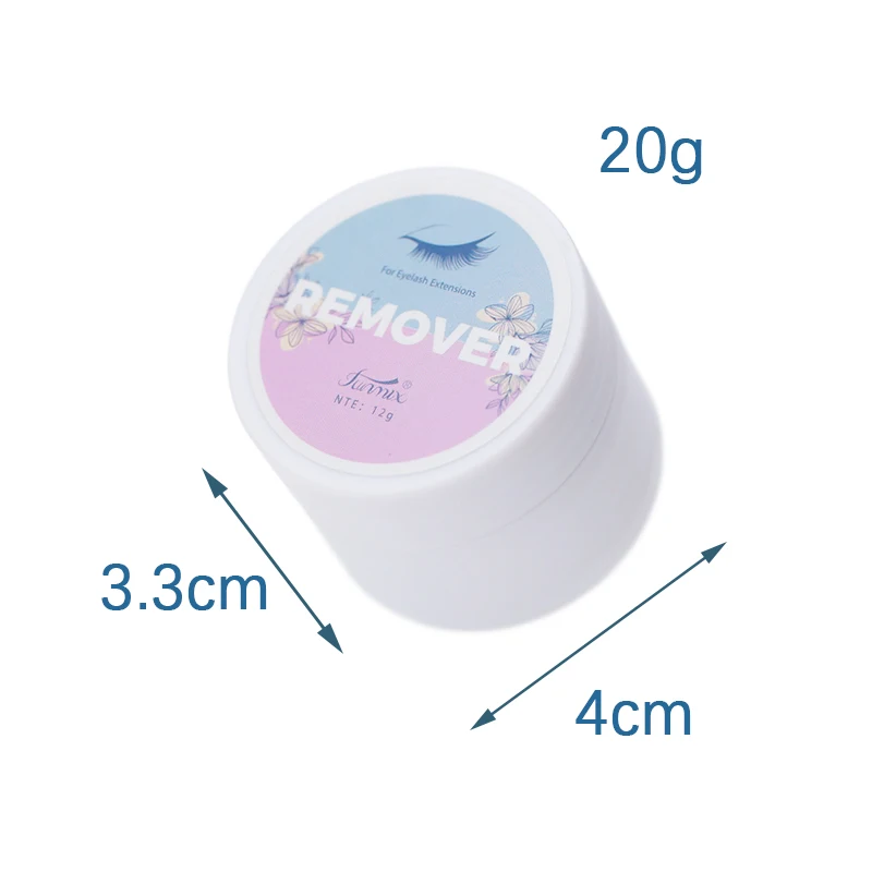 New 1pcs Funmix 12g Lemon Flavored Eyelash Extension Glue Remover Cream Professional Lashes Removal Makeup Tool