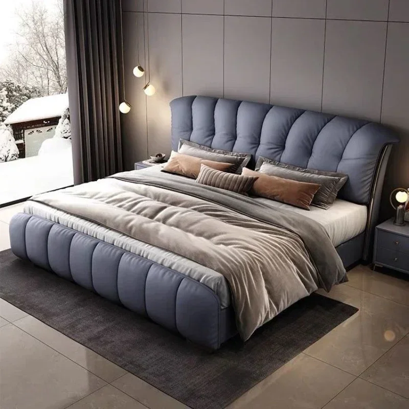 Frames With Head Board Furniture Queen Bedroom Set With Mattress Included Luxury King Size Bed Double Bedsking Bed 180X200cm - view 3