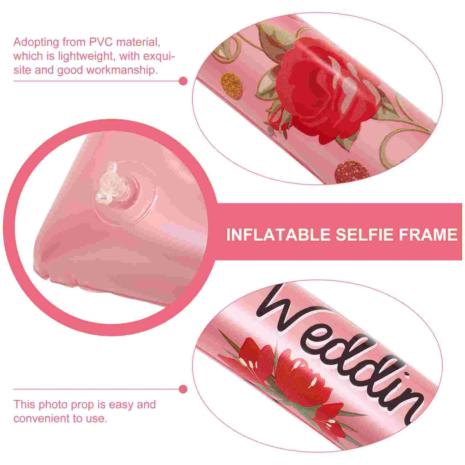 Handheld Photo Frame Props Decoration Reception Wedding Party Decorations Inflatable Booth Setting