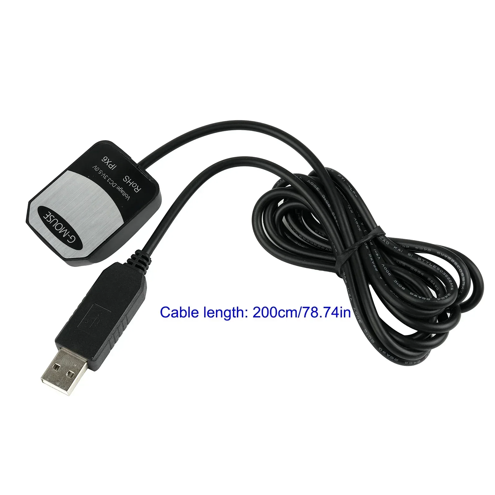 SR1612U10 GPS Module with Flash - 4 System GNSS (GPS/Beidou/Galileo/QZSS) - CH340 USB to TTL - 2m Cable for Car Boat Navigation