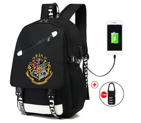 Harried USB 충전식 대용량 포터, 야외 여행 다기능 컴퓨터 가방, 어린이 성인 배낭 학생 선물