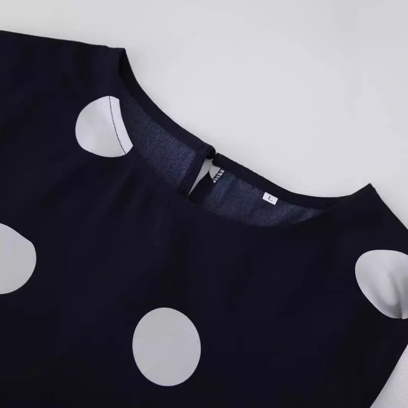 Grensoverschrijdende buitenlandse handel Hot Sale Midden-Oosten moslim Polka Dot elegante riem lange jurk