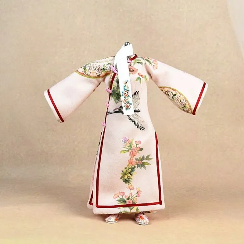1/6 Maßstab, weibliches Cheongsam-Set im antiken Stil, klassisch, schmal geschnitten, bedruckt, Qing-Dynastie, passend für 12-Zoll-Soldaten-Actionfiguren-Körpermodelle – Detail 2