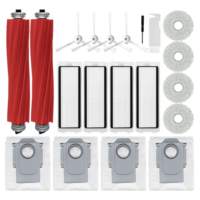 For Roborock Q Revo / P10 A7400RR Replacement Main Side Brush Hepa Filter Mop Cloth Dust Bags