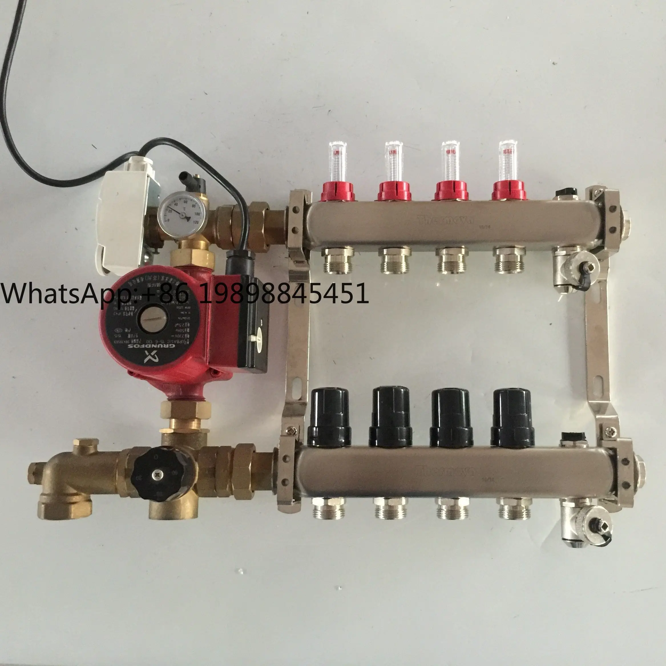 

Stainless Steel Floor Heating Manifold with Mixing Valve and Pump