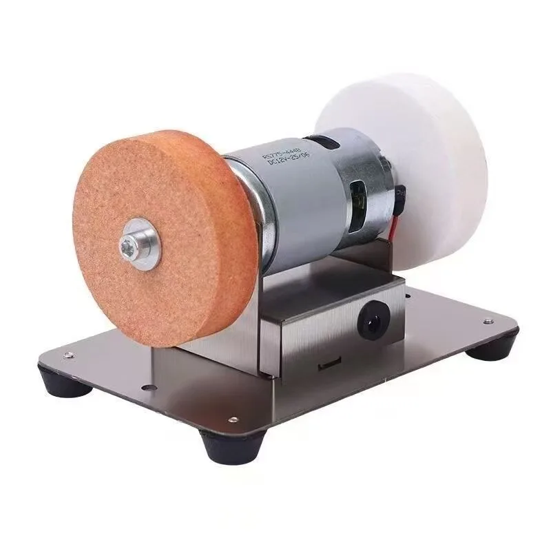 

100W Mini Desktop Dual-Head Grinder Home Knife Sharpener with Adjustable Coarse and Fine Grinding Wheels