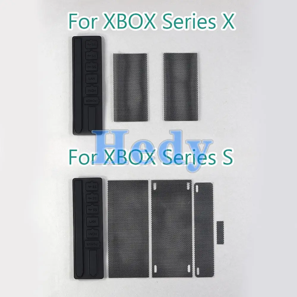 10sets Dust Proof Cover Case Mesh Stopper Pack Kits for Xbox Series S X Game Console Prevention Cover Dustproof Kit