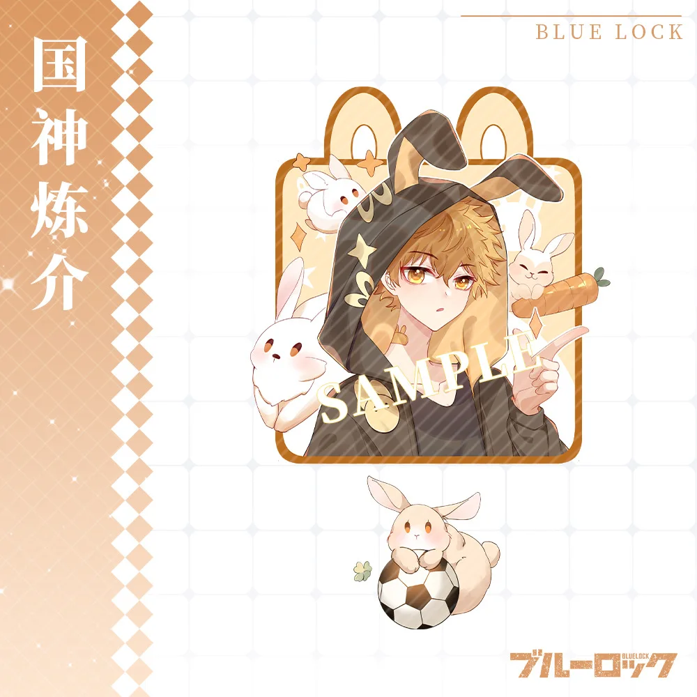 Anime Bue CK Figuren Chigiri Hyoma Nagi Seishiro Kunigami Rensuke Acryl Schlüsselanhänger Kawaii Tasche Anhänger Dekor Zubehör 6CM