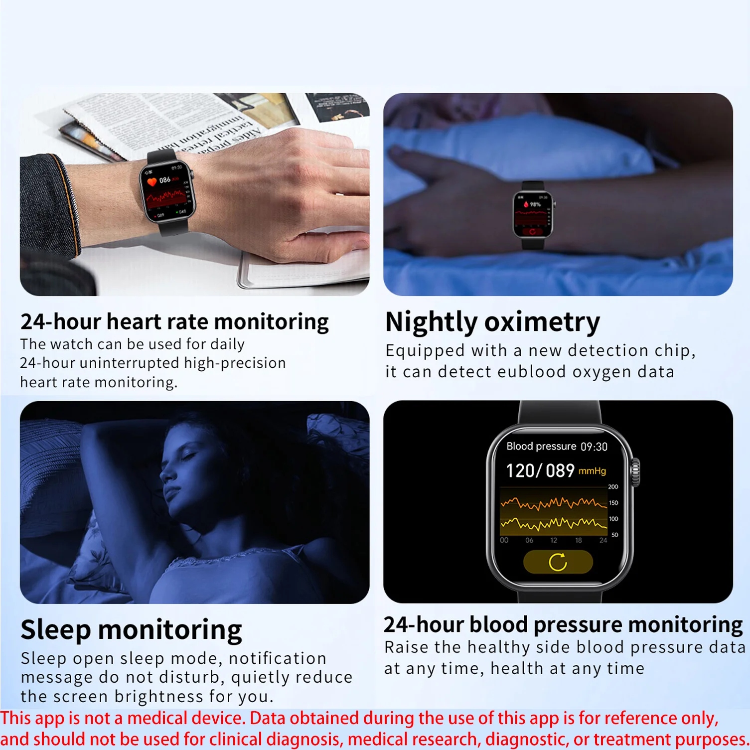 JOEME 1,91 Zoll Full Touch Screen Bluetooth Anruf Smart Watch mit 24-Stunden-Gesundheitsüberwachung Sport F57 Smartwatch für IOS Android