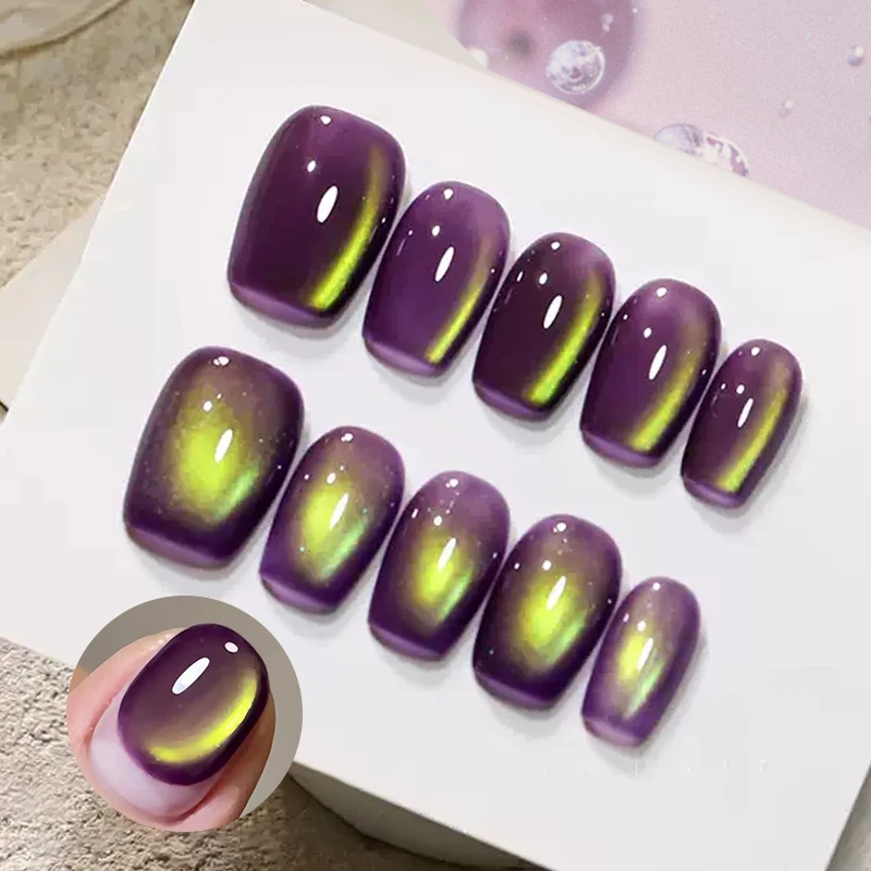 BORN PRETTY 1 Fles 10 ml Paars Roze Fruit Fruit Kleur Kat Magnetische Gel Ultra Shine Losweken UV Gel manicure Nail Art Vernis