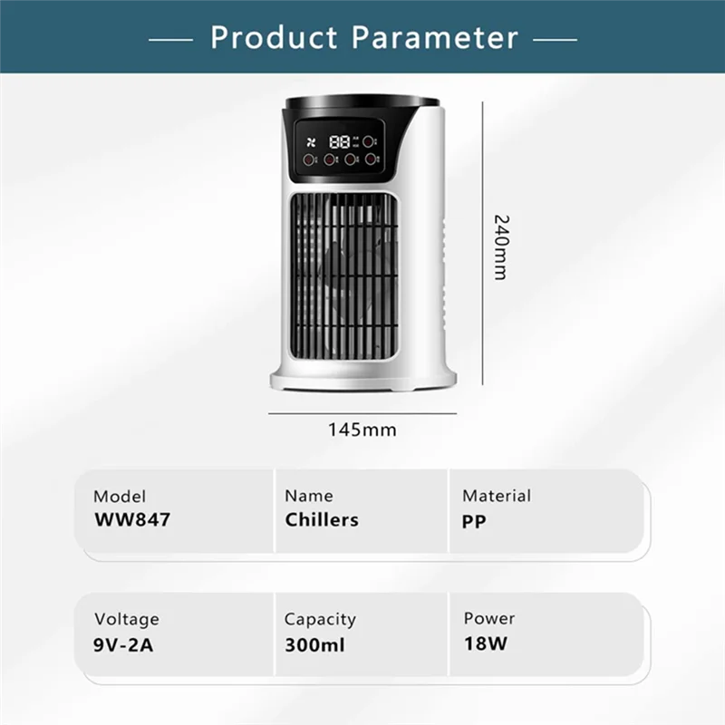 Ventilateur électrique, refroidisseur d'air, pour la maison, dortoir, étudiant, bureau, USB, climatisation indispensable