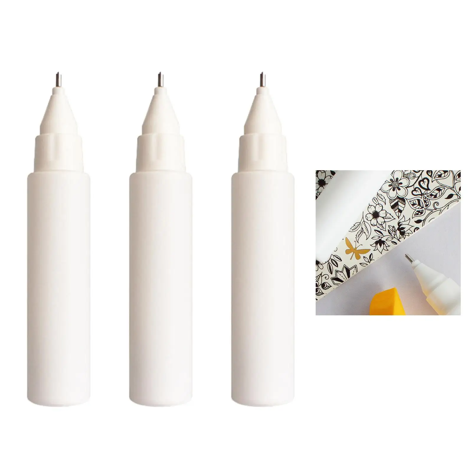 

3 Pcs Empty Paint Bottle Repeatable Refillable Empty Pen Bottle with Brush