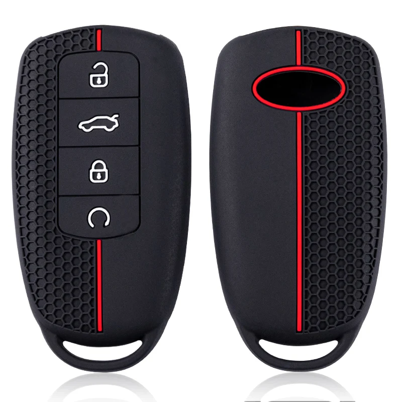 Silicone Keychain Car Keys Accessories Holder Key Cover Case For Chery Omoda 5 C5 Tigo 7 8 Pro Max Tigo 7 8 Plus Arrizo 5 Plus