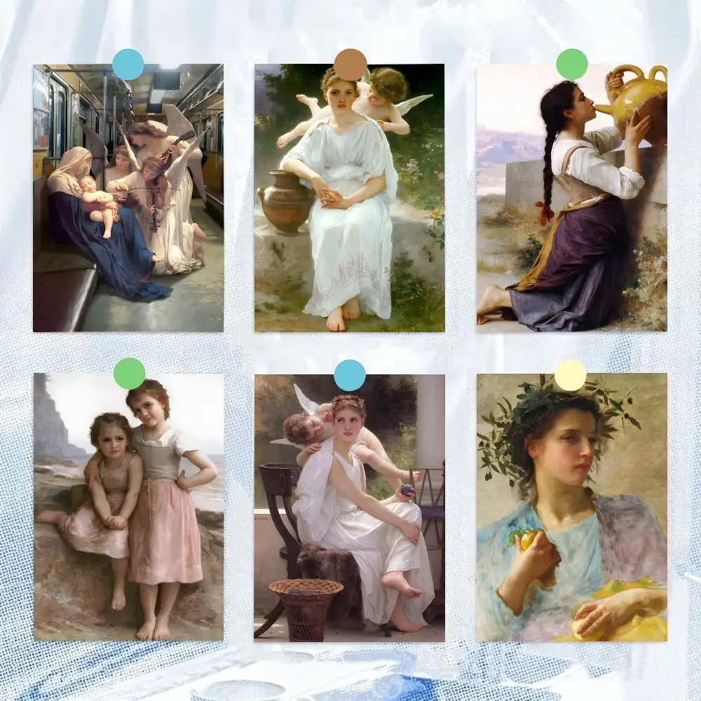 Artist Academic W-William Bouguereau Poster HD Wall Decor for Bedroom Living Room Dorm Bar Cafe Office Gift