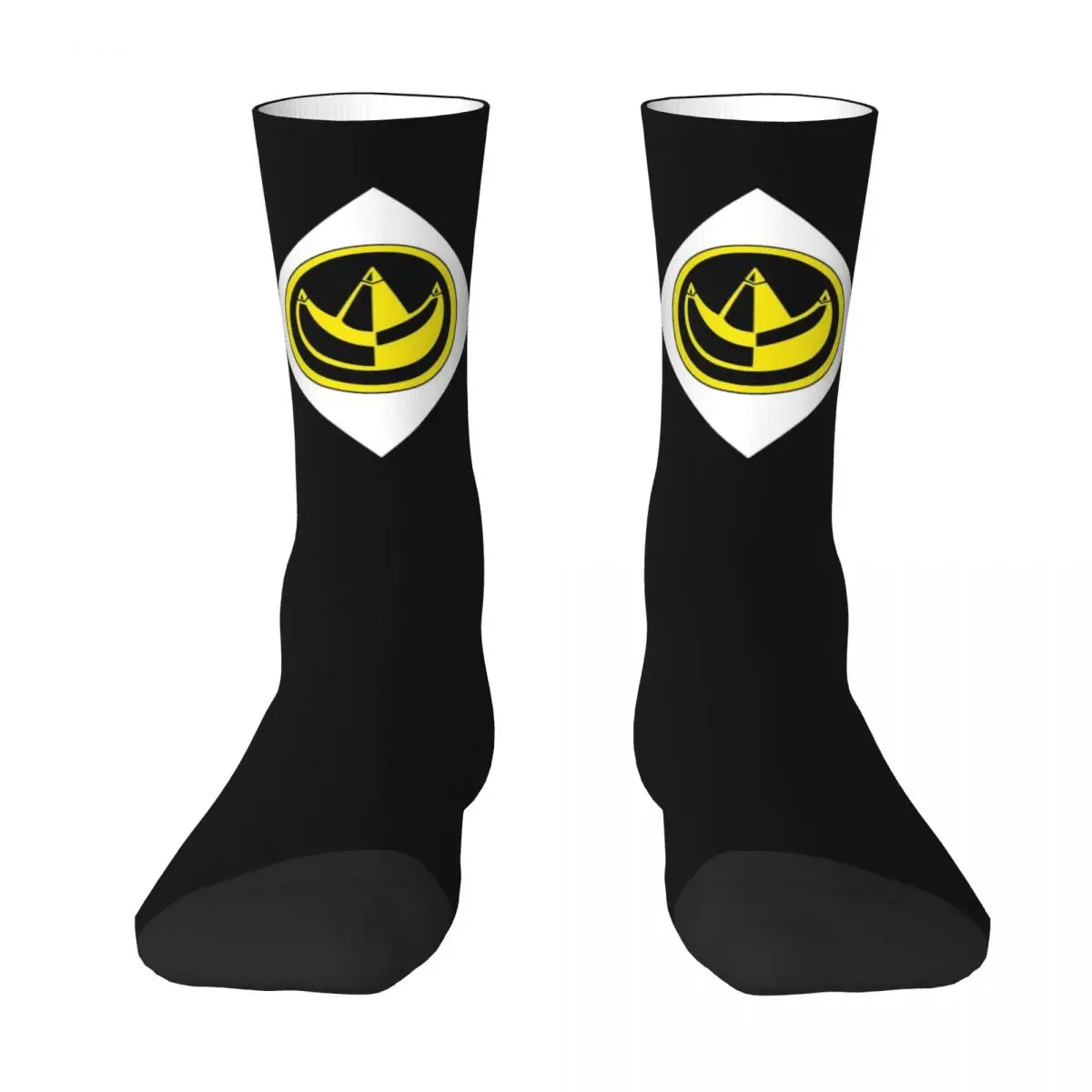 MMPR Socks Green Ranger With Coin Vintage Stockings Autumn Anti Slip Unisex Men Socks Medium Soft Graphic Skateboard Socks