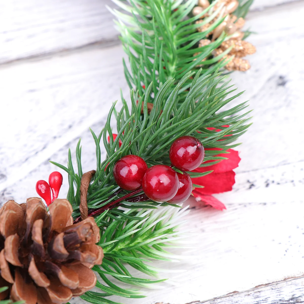 

Christmas Wreath Tiara Leaf Crown Evergreen Decorate Headbands Pine Wreaths for Decorating Garland