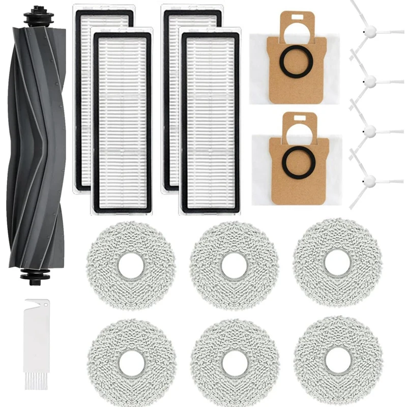Main Brush Side Brush Filter Mop Dust Bag Cleaning Brush Accessories For Dreame L10S Ultra / L10 Ultra Robot Vacuum