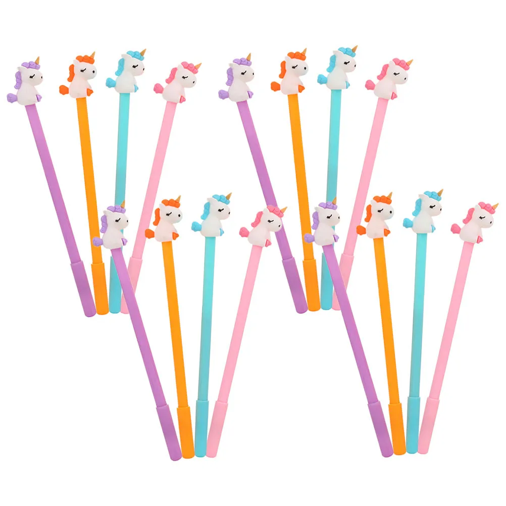 

16 шт. гелевая ручка с мультяшным дизайном, гладкое письмо, офисные школьные принадлежности, креативные канцелярские принадлежности, гелевая ручка, письменные принадлежности