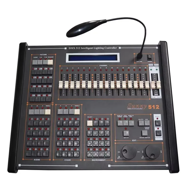 

Контроллер освещения Sunny 512 Console New DMX512/1990 для светодиодных вращающихся головок, интеллектуальный диммер