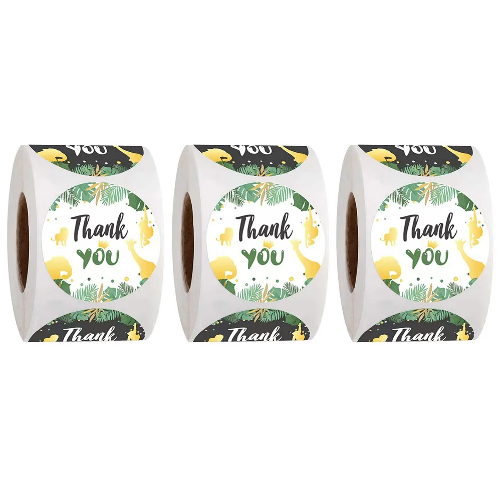 

1500 шт. декоративных наклеек с прочным клеем, этикетки-пломбы «Спасибо» для сувениров на вечеринках, свадебных приглашений, украшения конвертов