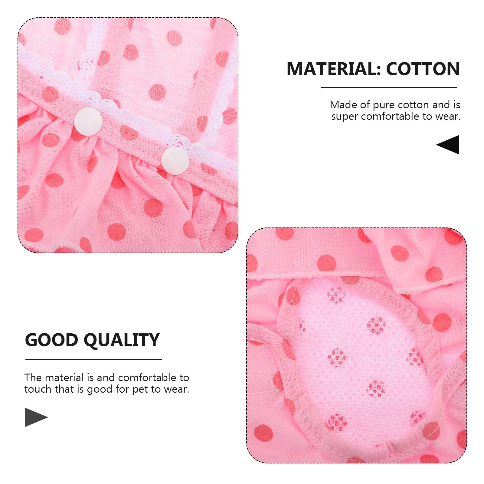 

1Pcs Puppy Diapers Dog Physiological Pants Soft Cotton Pet Diaper Sanitary Panty Prevent Mating Urine Odor Home Protection