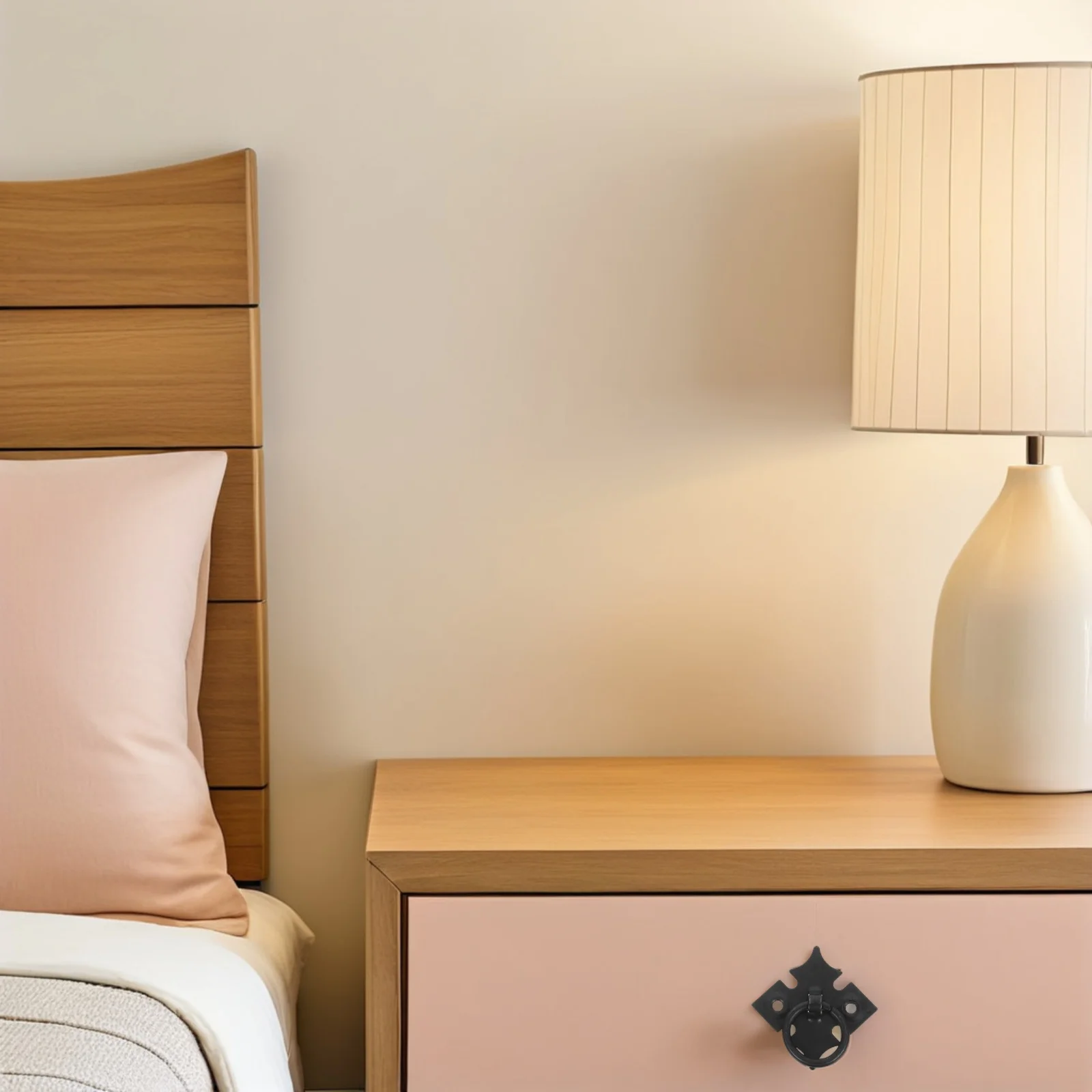 

6Pcs Black Metal Vintage Drawer Pulls Chinese Style Cabinet Handles Retro Single Hole Dresser Kitchen Wardrobe Hardware