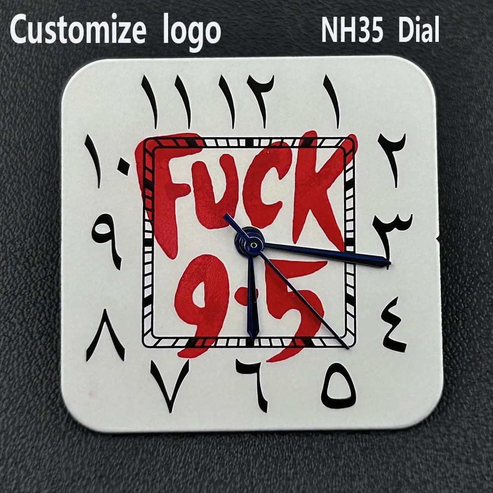 

NH35 dial customize logo dial men's watch dial Roman numerals dial suitable for NH35 movement watch accessories
