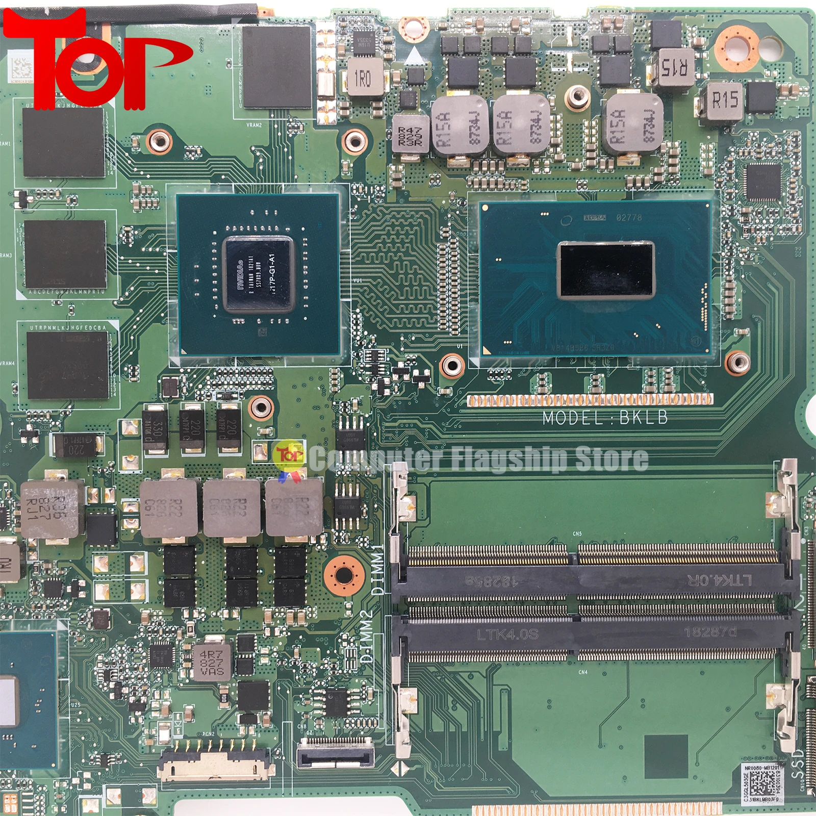 KEFU GL503GE Scheda Madre Del Computer Portatile Per ASUS ROG STRIX GL503G i5-8300H i7-8750H GTX1050TI-4G Mainboard Test di Lavoro Al 100%