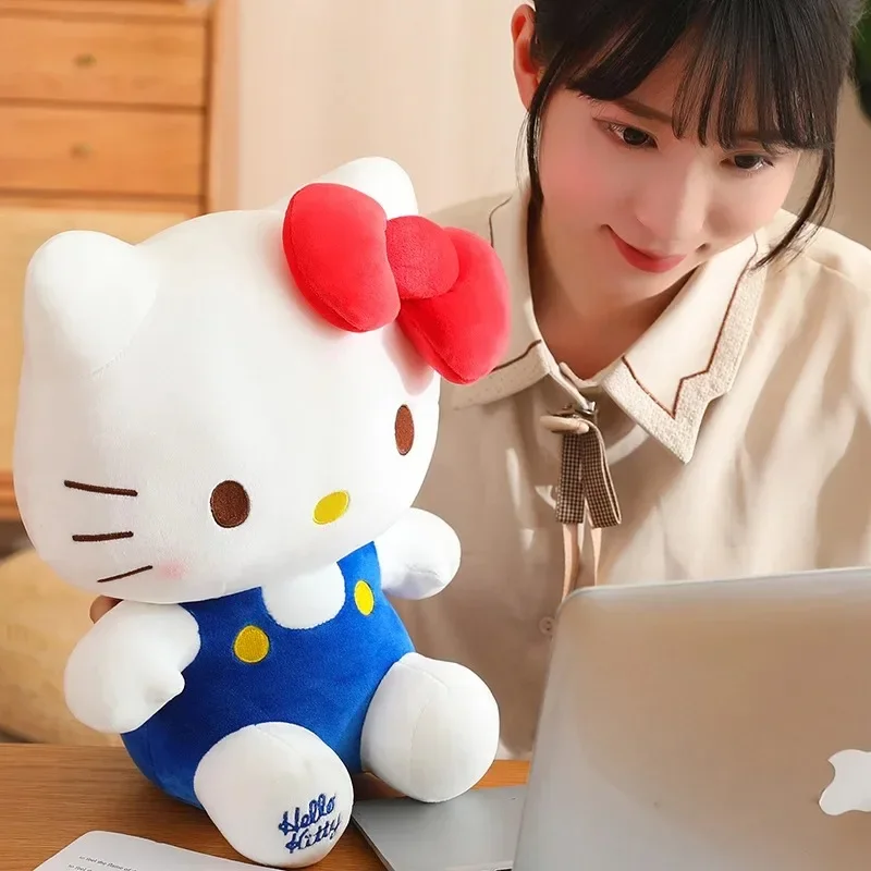 2 sztuki Hello Kitty Anime Hello Kitty Pluszowe Zabawki Miękkie Poduszki Prezenty Urodzinowe Dla Dziewczynek Kawaii Hello Kitty Pluszowe Lalki