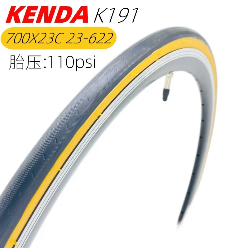 

KENDA 700C шоссейный велосипед с желтыми краями, лысые, полулысые шины 700x23 25 28c ретро шины для мертвого велосипеда K191 K193
