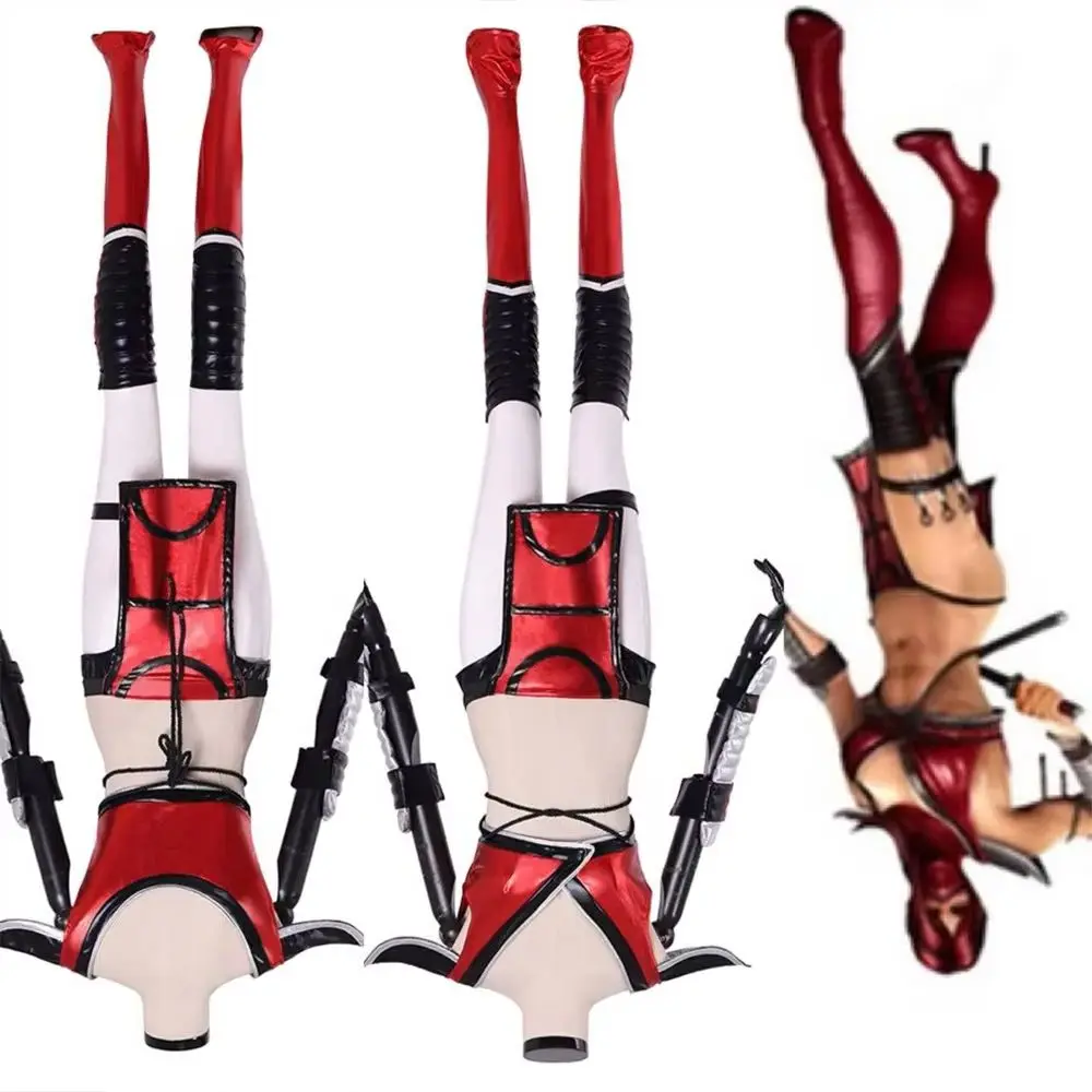 

Mortal Kombat 11 Skarlet Cosplay Costume Women Sexy Suit with Mask Halloween Carnival Party Outfits