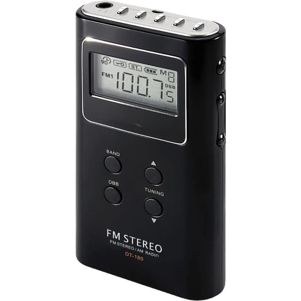 

Портативное карманное радио DT-180 AM/FM с наушниками, мини-транзисторное, для дома и улицы