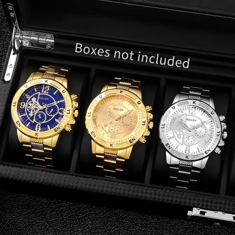 

1 шт. мужские деловые часы модные мужские спортивные кварцевые часы из нержавеющей стали