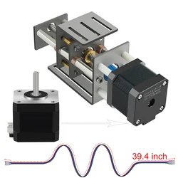 CNC Z-axis Sliding Table DIY Milling Small Transmission Module 100mm Distance Fraisage Wood Miller Z Axis Motor CNC Router Kit