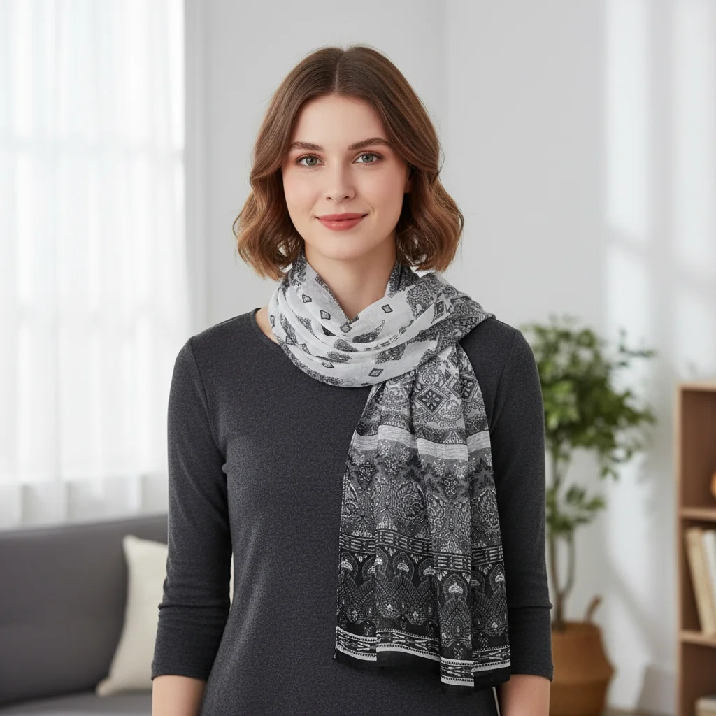 New Floral Printing Chiffon Scarf Soft Thin Sunscreen Shawl Long Female Wrap Shawls