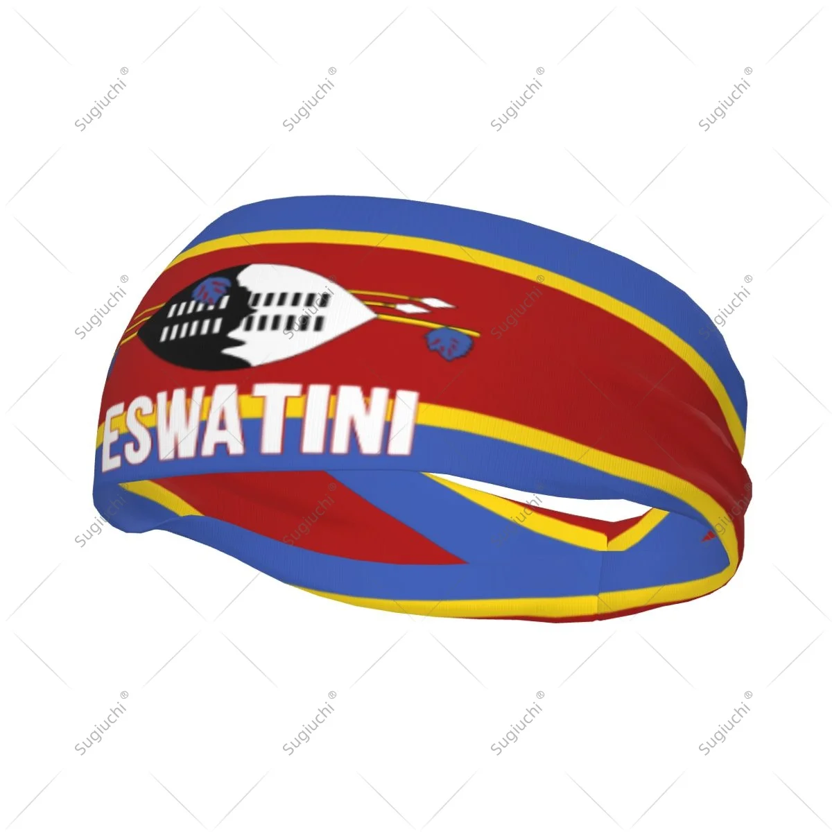 

Эластичные широкие повязки на голову с флагом Эсватини для мужчин и женщин, для йоги, фитнеса, тенниса, бега, занятий в спортзале