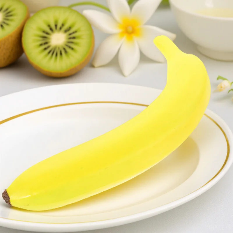 

Realistic Banana Fruit Photo Prop Artificial Foam Decoration Home Kitchen Display Creative Gift Education Ornament