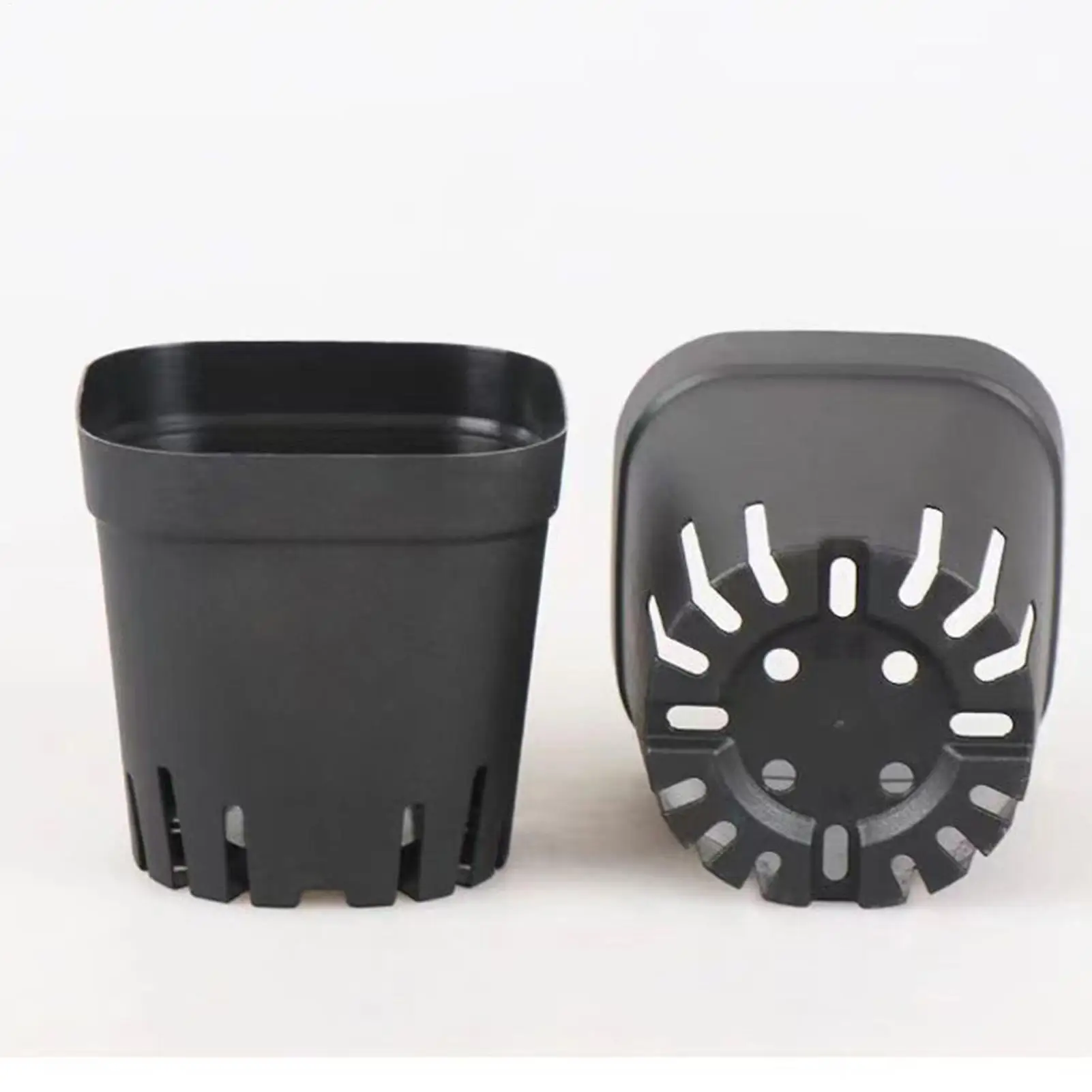 Juego de 50 Macetas Cuadradas Reutilizables para Plántulas, Kit de Jardinería, Macetas Cuadradas Reforzadas para Frutas, Plántulas y Plantas