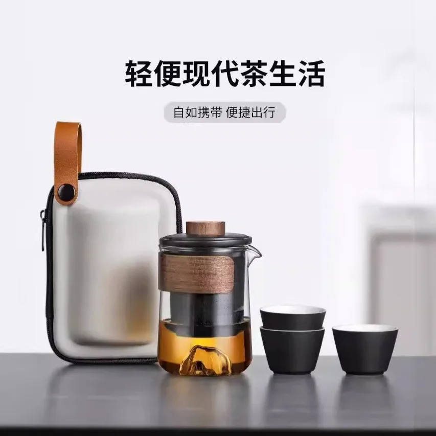 

Дорожный чайный сервиз, рукав для чашки Little Kung Fu Tea Quick Guest, чайный сервиз для кемпинга, портативное оборудование для чашек для использования на открытом воздухе