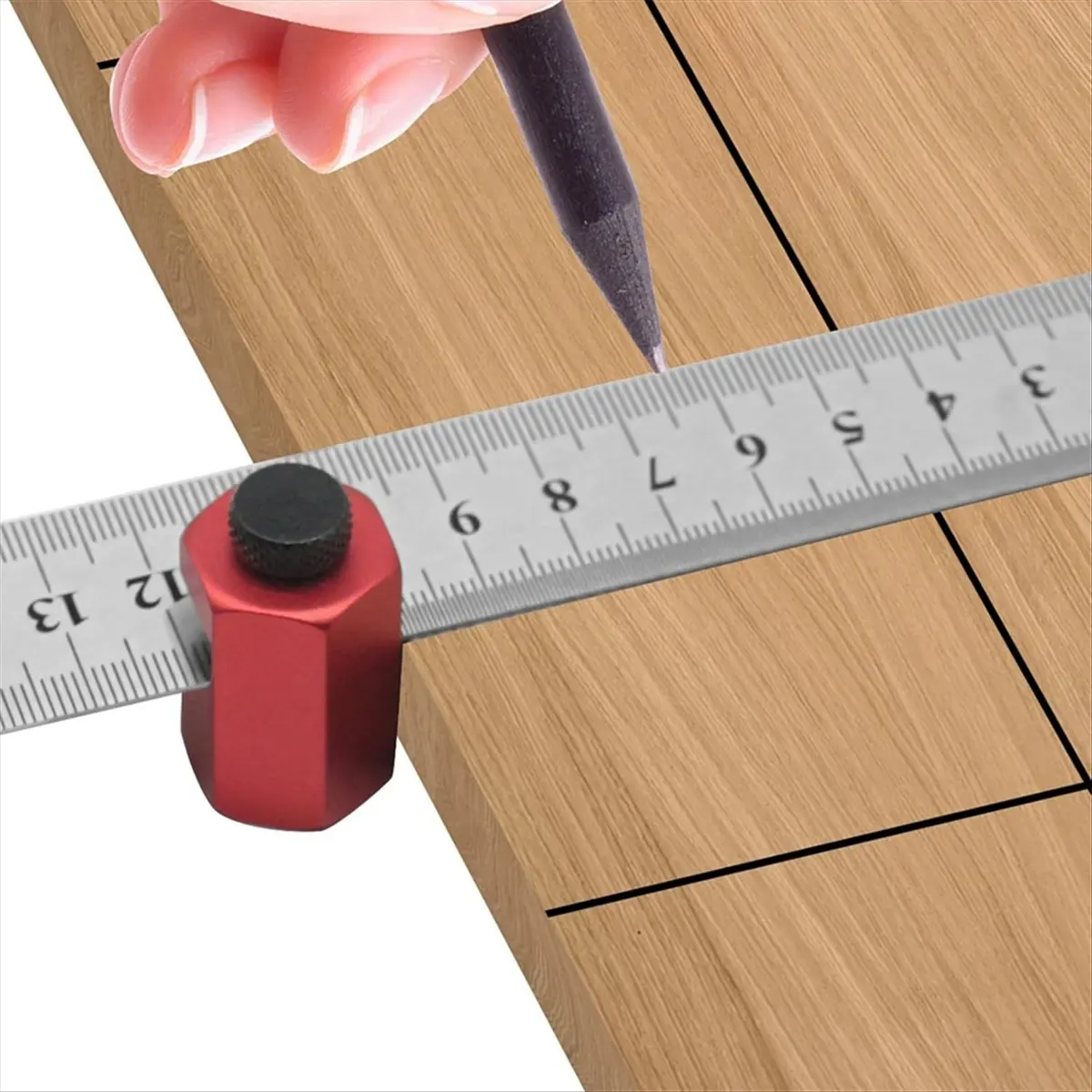 A40T Tall Stair Gauges for Layout Framing Square Attachment Clamp Guide Square Jigs for Carpentry Squares Stair