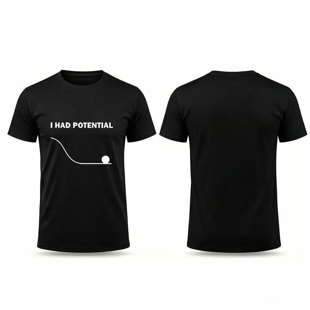 Dr Grace's I Had Potential T-shirt Project Hail Mary O-neck Short Sleeve Men's And Women's Funny Science Simple Top Fan Gifts