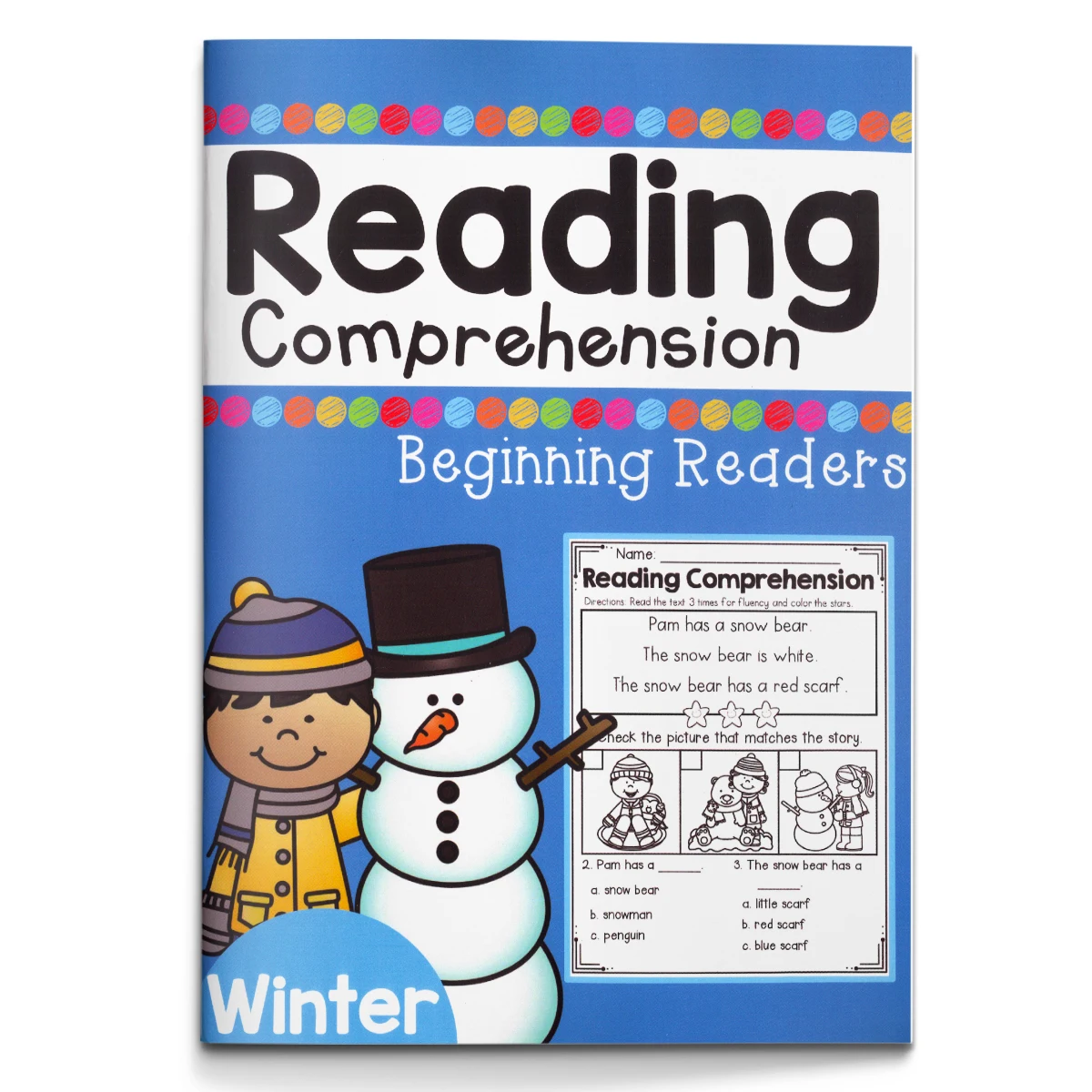 

Reading Comprehension Workbook for Preschool - Seasonal Themes with Engaging Illustrations and Fun Quizzes for Homeschool or Cla