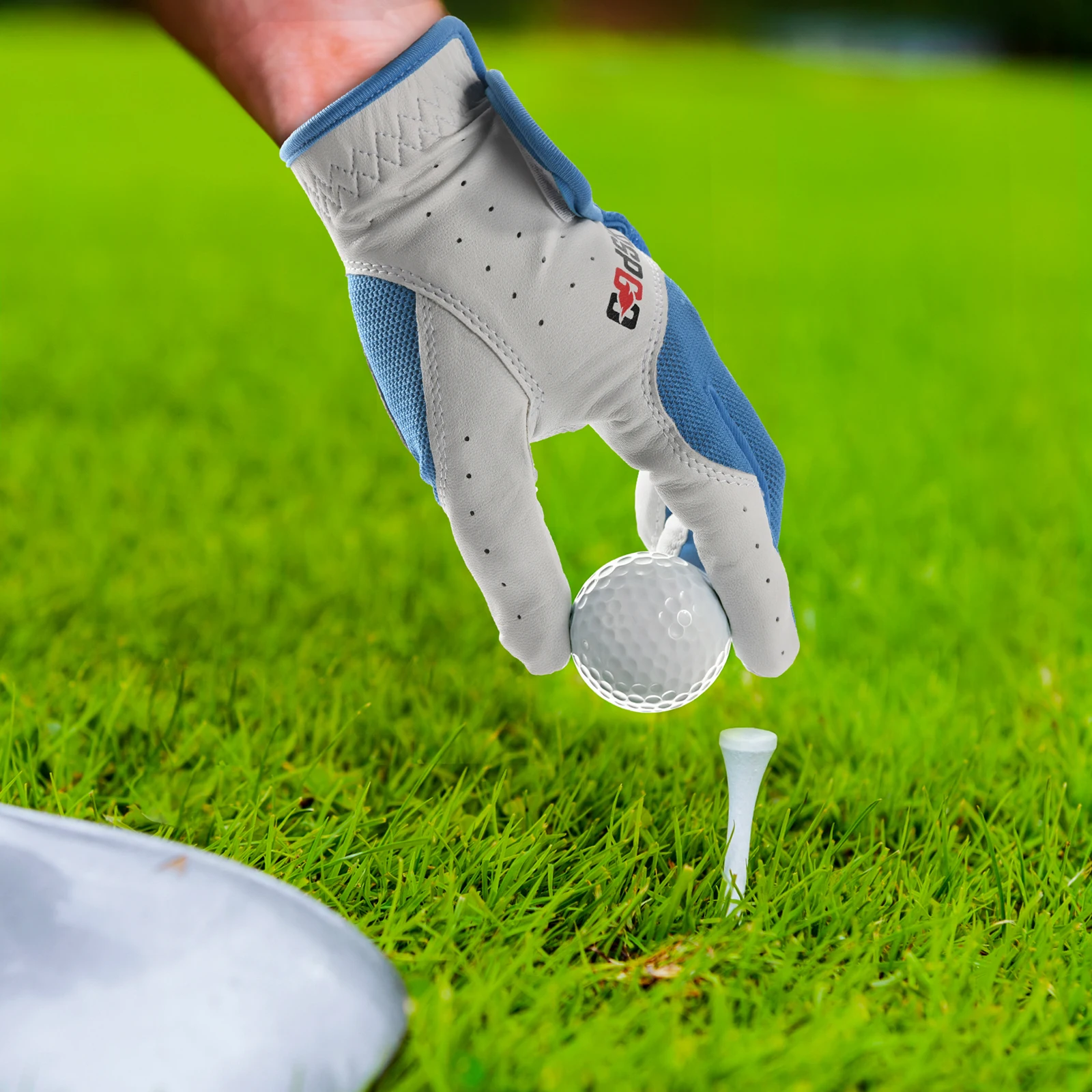 Sarung Tangan Golf Bernapas Tangan Kiri Paket Tunggal Pria dan Wanita RSPGO Dibuat dari Semua - Kulit Cabretta Lembut Premium